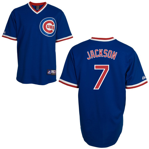 Brett Jackson #7 Youth Baseball Jersey-Chicago Cubs Authentic Alternate 2 Blue MLB Jersey